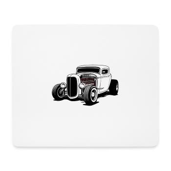 Hot Rod / Voiture / Véhicule / Automobile / Moteur - Tapis de souris (format paysage) - blanc - Devant