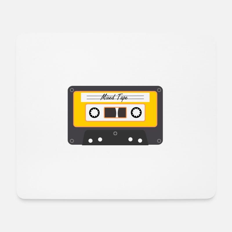 Alte Kassette - Mousepad (Querformat) - Weiß