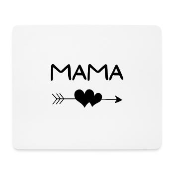 Mama mit Herzpfeil, Mamaspruch, Mamadesign, Mutter - Mousepad (Querformat) - Weiß - Vorne