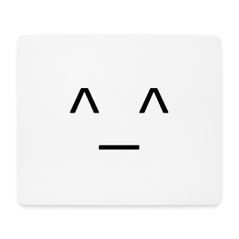 Gesicht - Mousepad (Querformat) - Weiß - Vorne