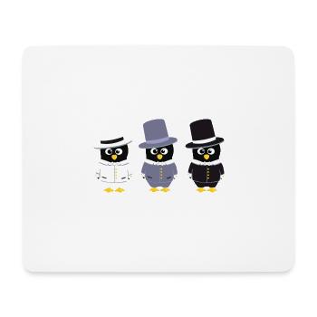 SEO Pinguine - Mousepad (Querformat) - Weiß - Vorne
