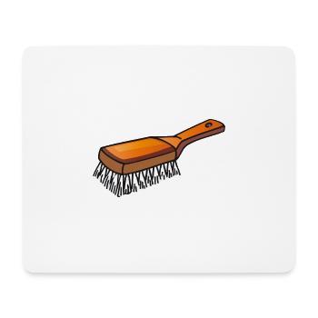 Brosh | Bürste | Haarbürste - Mousepad (Querformat) - Weiß - Vorne