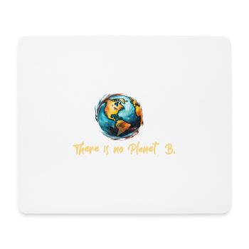 Il n’y a pas de planète B - Tapis de souris (format paysage) - blanc - Devant