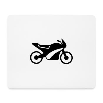 Motorrad - Mousepad (Querformat) - Weiß - Vorne