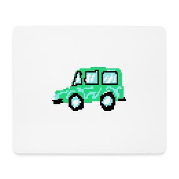 Pixel Car - Tapis de souris (format paysage) - blanc - Devant