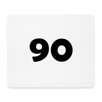 90 - Mousepad (Querformat) - Weiß - Vorne