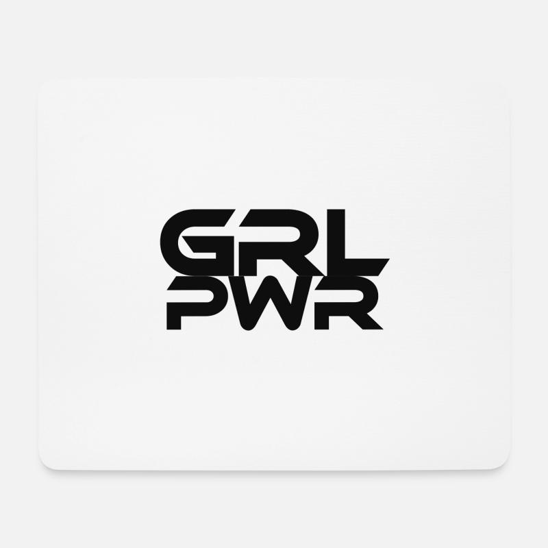 Girlpower Sprüche - Mousepad (Querformat) - Weiß