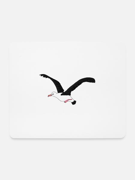 Albatros - Mousepad (Querformat) - Weiß