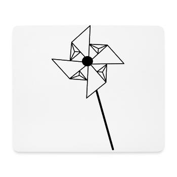 WIndrad Sommerrad - Mousepad (Querformat) - Weiß - Vorne