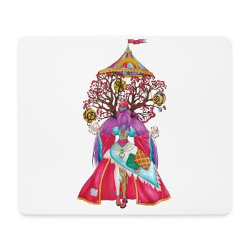 Madame Loyale - Tapis de souris (format paysage) - blanc - Devant
