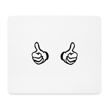 like haende - Mousepad (Querformat) - Weiß - Vorne
