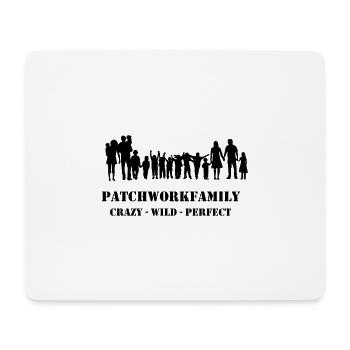 Patchworkfamily - Familie - Patchwork - Geschenk - Mousepad (Querformat) - Weiß - Vorne