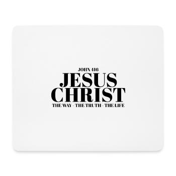 Jésus-Christ Bible Croix chrétienne chrétienne - Tapis de souris (format paysage) - blanc - Devant