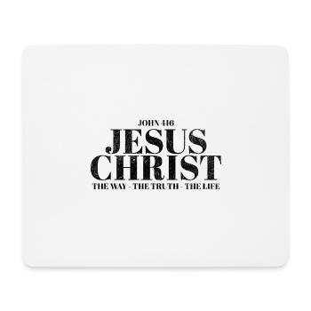 Jésus-Christ Bible Croix chrétienne chrétienne - Tapis de souris (format paysage) - blanc - Devant