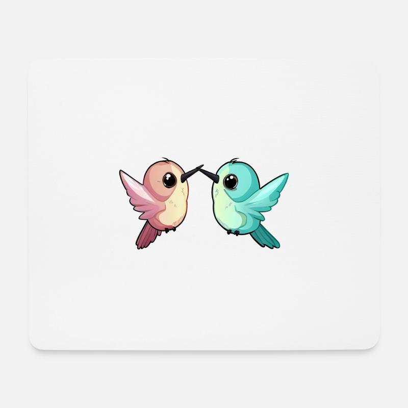 Kolibri kolibrier - Musemåtte (tværformat) - hvid