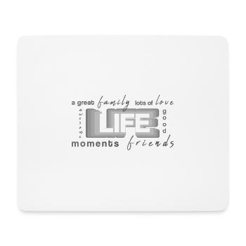 life family friends - Mouse Pad (horizontal) - white - Front