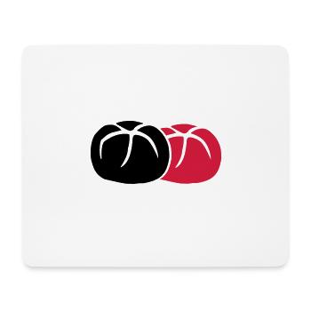 2 brooches 3 colors - Mouse Pad (horizontal) - white - Front