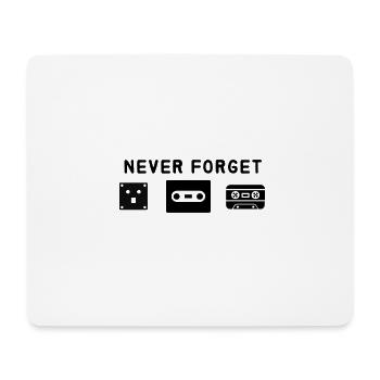 never forget floppy disk - Mouse Pad (horizontal) - white - Front