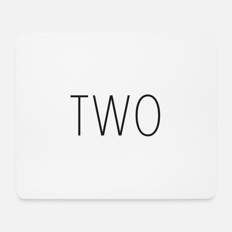 TWO - Mouse Pad (horizontal) - white