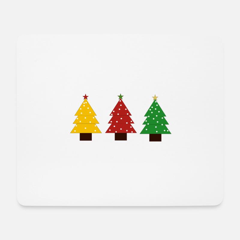 Tannenbaum, Gruppe Weihnachten Merry christmas - Mousepad (Querformat) - Weiß