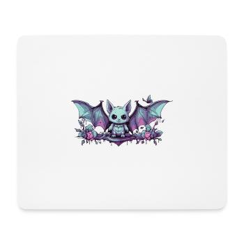 Kawaii Pastel Goth Bat Gothic Style - Mouse Pad (horizontal) - white - Front