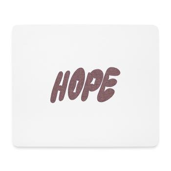 Hope – Tricot - Tapis de souris (format paysage) - blanc - Devant