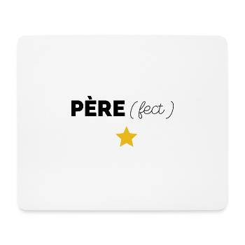 Père papa perfection - Tapis de souris (format paysage) - blanc - Devant