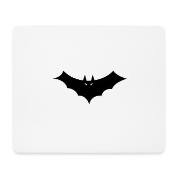 Halloween bat logo - Mouse Pad (horizontal) - white - Front
