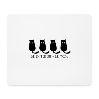 BE DIFFERENT - BE YOU - Mousepad (Querformat) - Weiß - Vorne