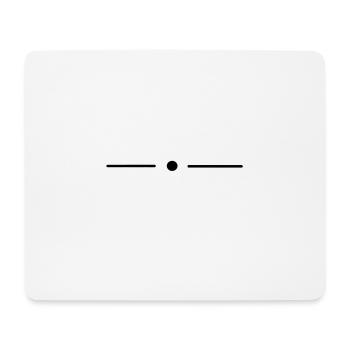 punkt - Mousepad (Querformat) - Weiß - Vorne