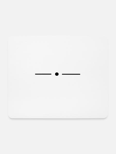punkt - Mousepad (Querformat) - Weiß
