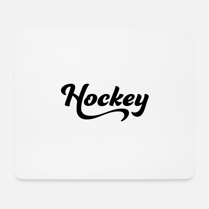 Hockey - Mousepad (Querformat) - Weiß