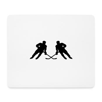 hockey spieler - Mousepad (Querformat) - Weiß - Vorne