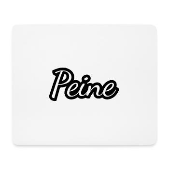 Peine - Textdesign mit Stadtnamen - Mousepad (Querformat) - Weiß - Vorne
