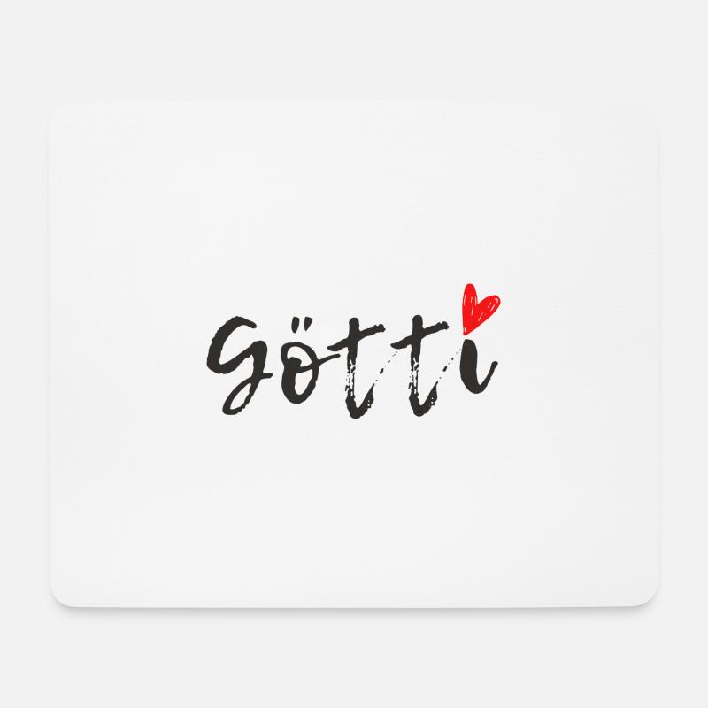 Götti - Mousepad (Querformat) - Weiß