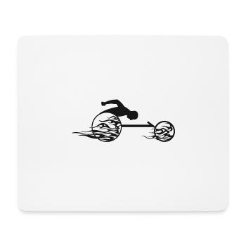 Fauteuil roulant - Tapis de souris (format paysage) - blanc - Devant