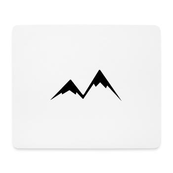 Einfache Berge - Mousepad (Querformat) - Weiß - Vorne
