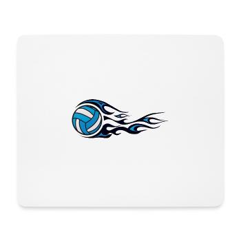 ball volleyball flame tribal fire trai - Mouse Pad (horizontal) - white - Front