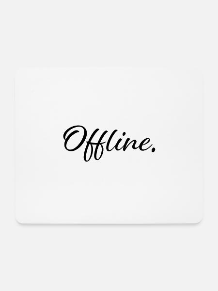 Offline - Mousepad (Querformat) - Weiß