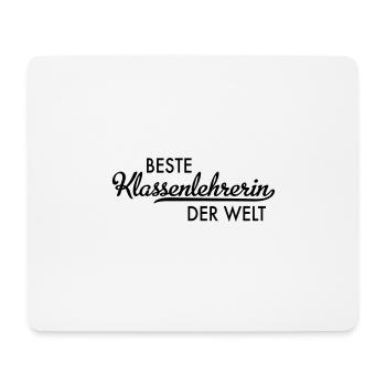 Klassenlehrerin - Mousepad (Querformat) - Weiß - Vorne