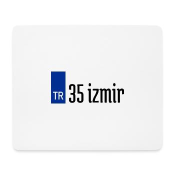 35 İzmir Plaka Streetwear - Mousepad (Querformat) - Weiß - Vorne