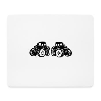 tracteurs - Tapis de souris (format paysage) - blanc - Devant