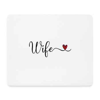 Femme - Tapis de souris (format paysage) - blanc - Devant