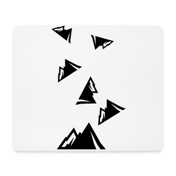 Mountains mountains icon - Mouse Pad (horizontal) - white - Front