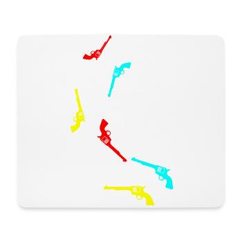 weapon pistol - Mouse Pad (horizontal) - white - Front