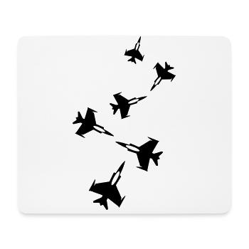 Flugzeug jet symbol - Mousepad (Querformat) - Weiß - Vorne