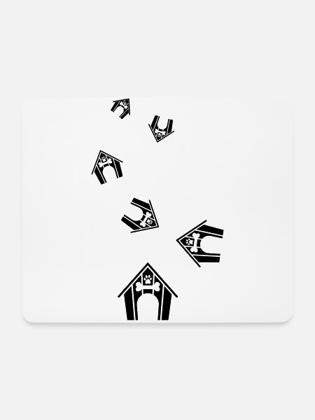Dog house dog - Mouse Pad (horizontal) - white