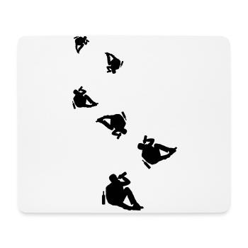 Drinking alcohol man - Mouse Pad (horizontal) - white - Front