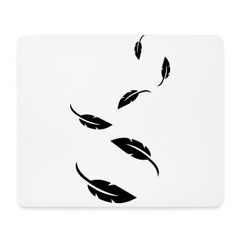Feder Symbol - Mousepad (Querformat) - Weiß - Vorne
