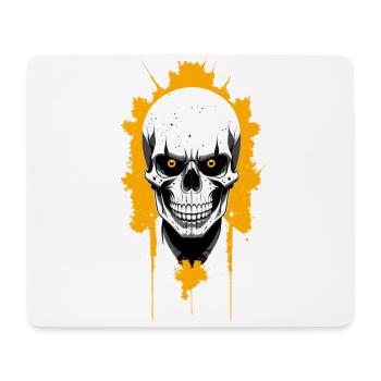 Skull - Mouse Pad (horizontal) - white - Front